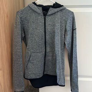 Hooded Nike Zip Up - Medium
